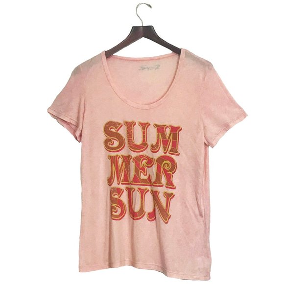 Seven7 Tops - Seven7 Ultra Soft "Summer Sun" Graphic Tee NWOT Size L